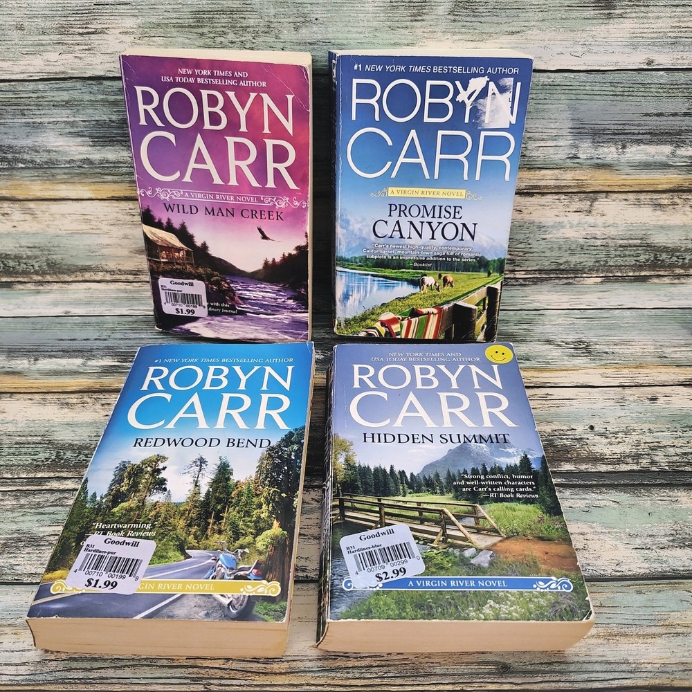 Lot of 4 Robyn Carr Paperbacks Wild Man Creek Promise Canyon Hidden Summit Redwo